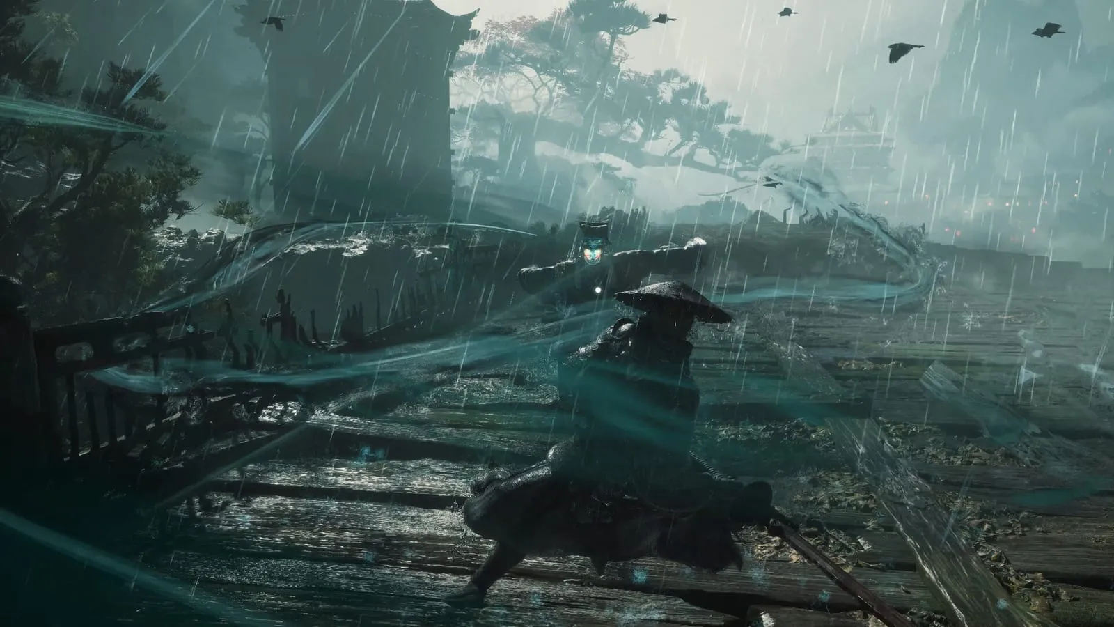 Phantom Blade Zero: bojovník s kloboukem v dešti uprostřed víru ostří